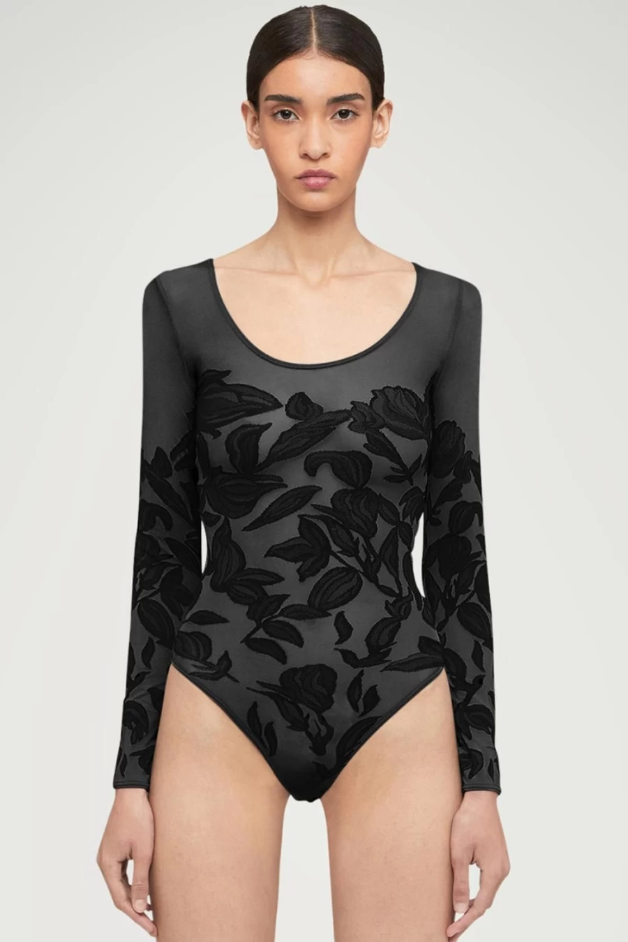 Wolford Black Tattoo Thong Bodysuit - Stylish & Comfortable Women's Underwear