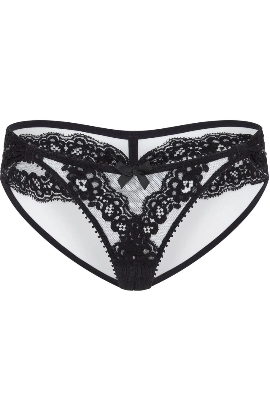 Agent Provocateur Black Lace Ouvert Brief - Seductive Women's Underwear