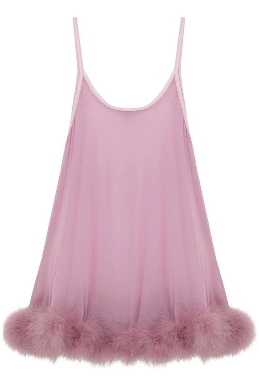 Gilda & Pearl Diana Babydoll Lingerie in Boudoir Rose, Size S-M (UK 8-10) - Women's Elegant Nightwear