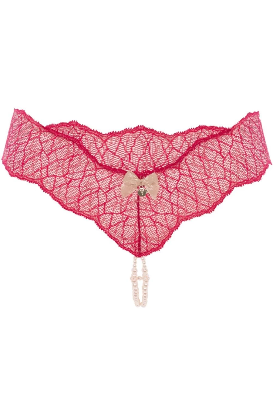 Bracli Red Sydney Double Pearl Thong Sandals - Elegant Women's Beach Footwear