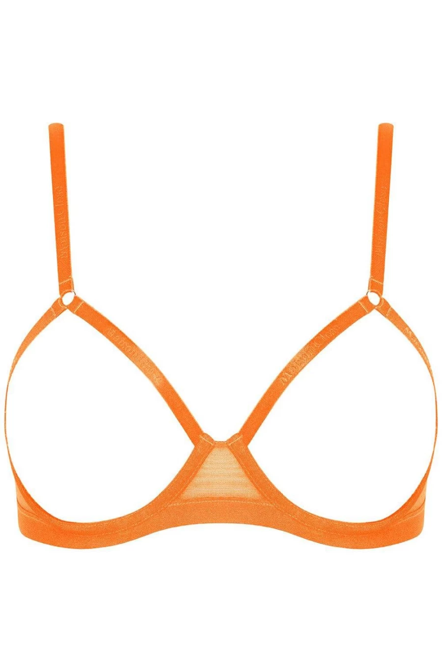 Maison Close Neon Orange Open Underwired Bra - Corps A Corset Lingerie