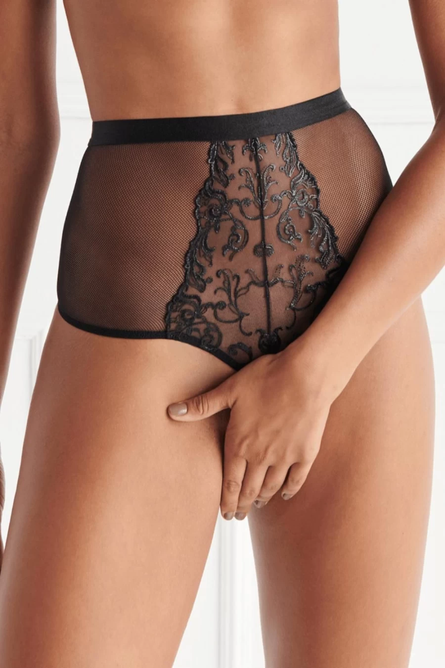 Bracli Vienna High Waist Brief - Black Comfortable Women's Underwear
