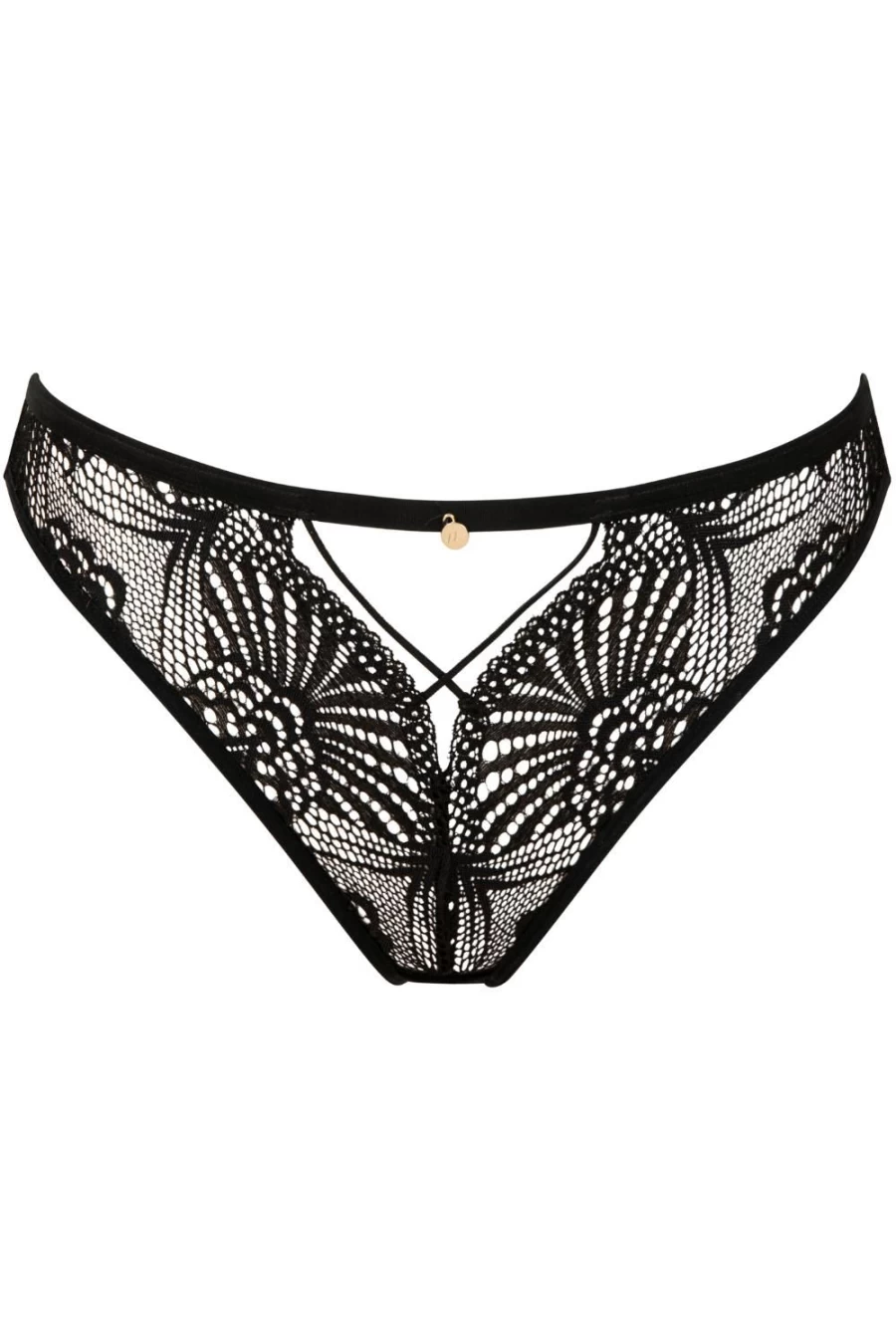Atelier Amour Enlace Moi Open Brief Black Lingerie Set