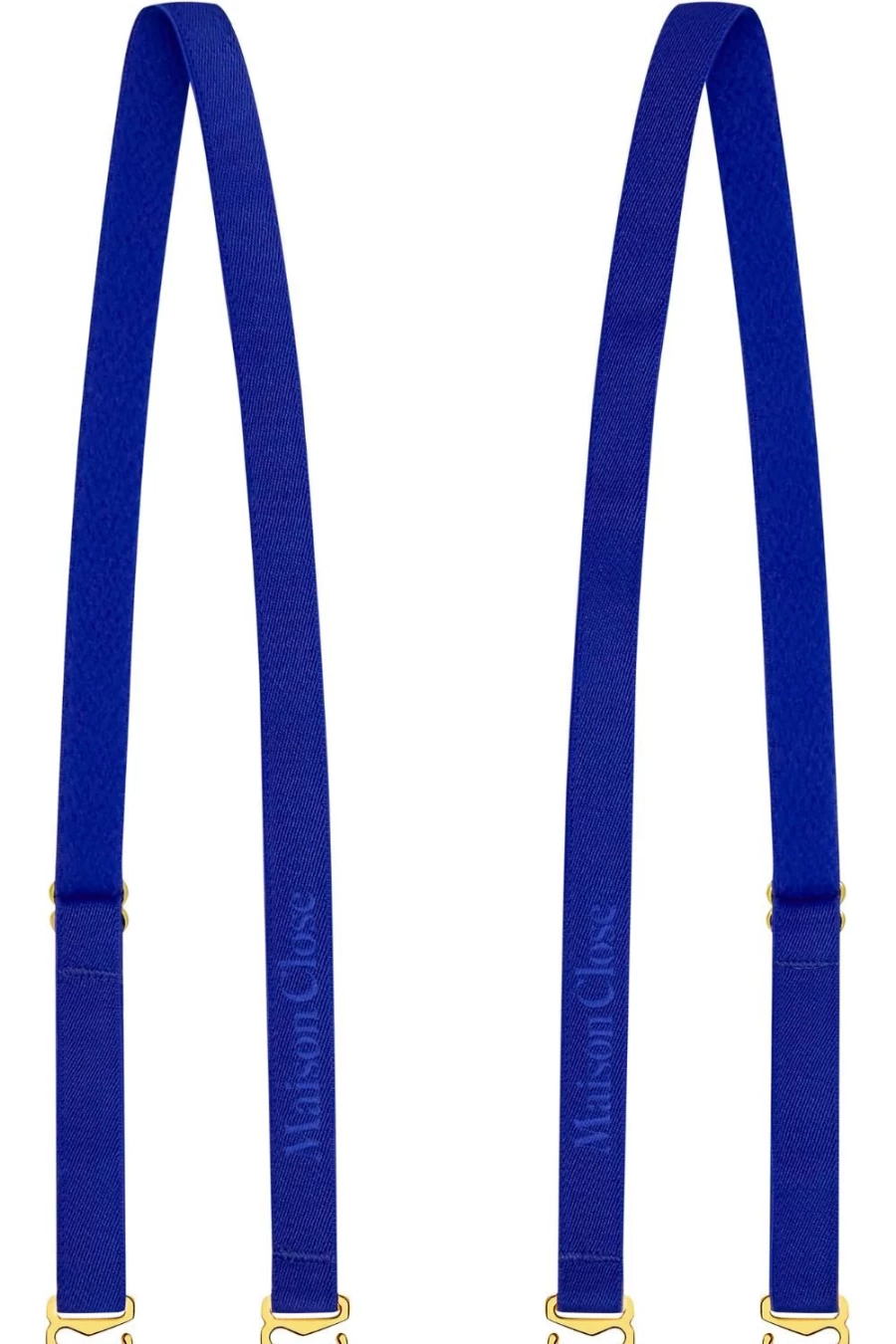 Maison Close Signature Shoulder Straps in Neon Blue - Stylish & Adjustable Luxury Accessory