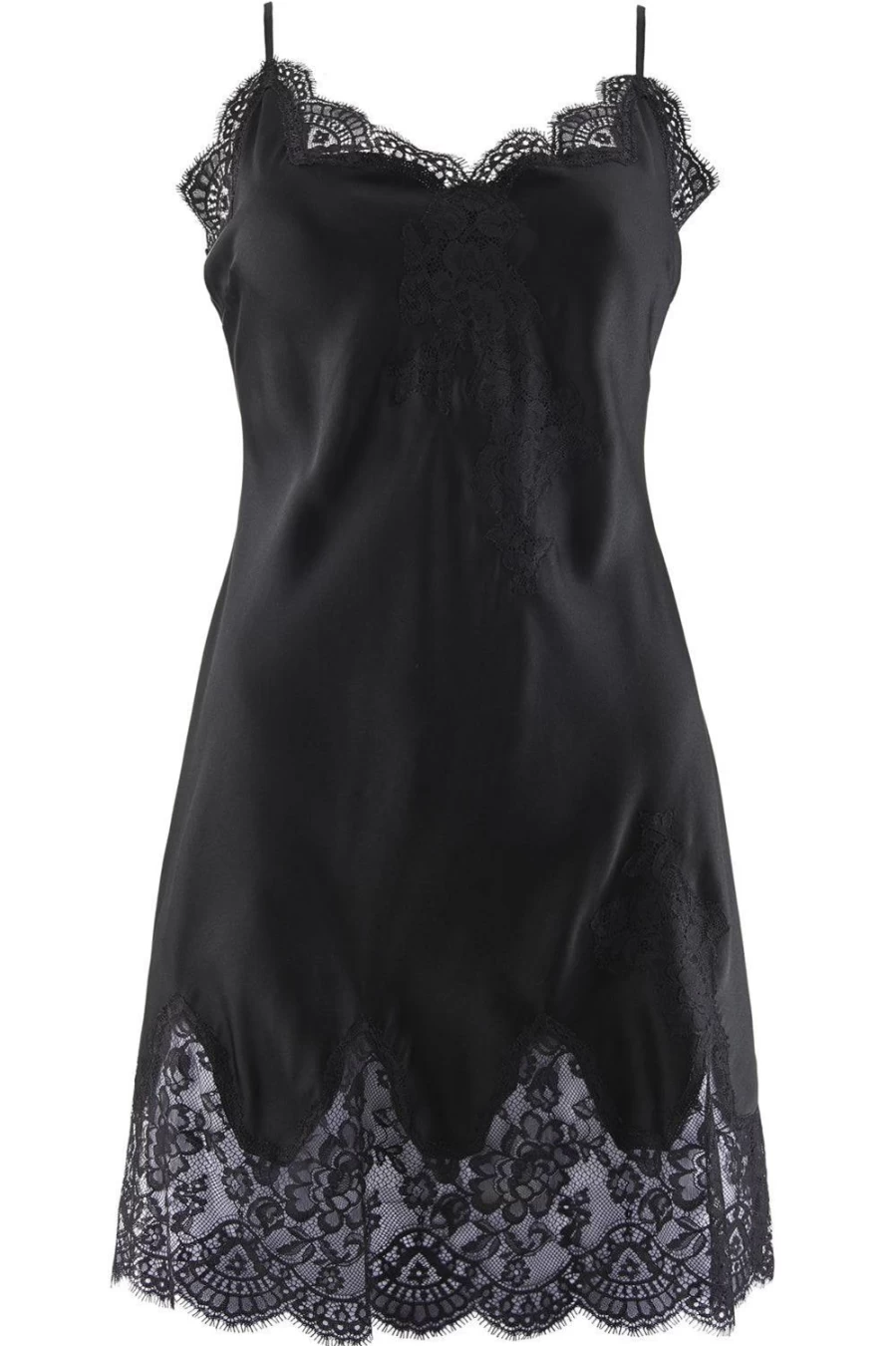 Aubade Black Silk Nightie - Toi Mon Amour Lingerie for Women