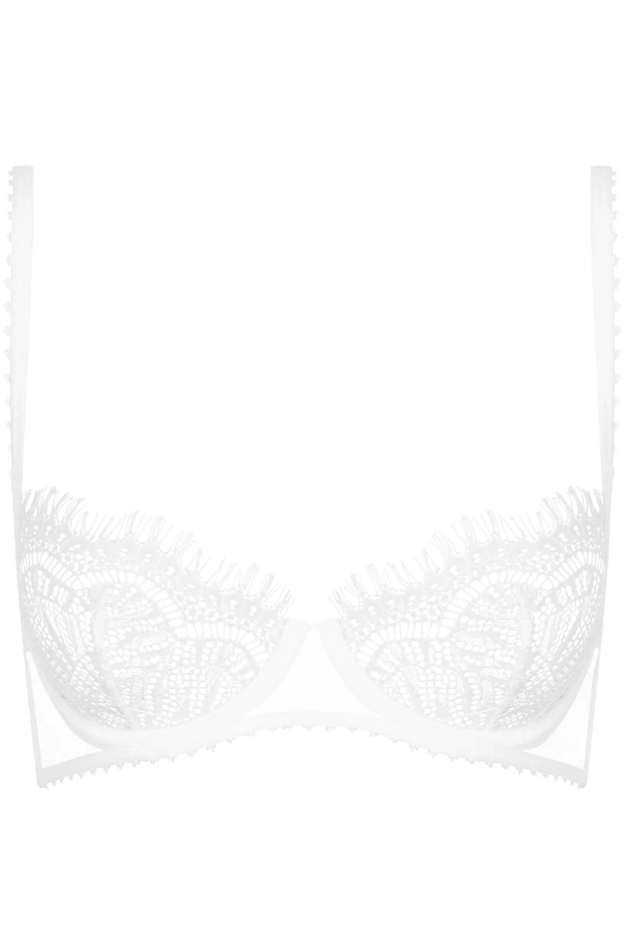 Maison Close White Accroche Coeur Underwire Bra - Lace Lingerie