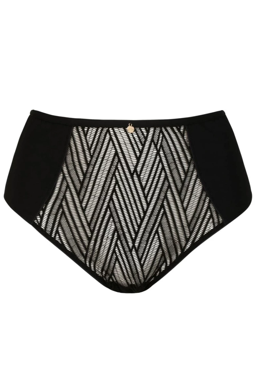 Atelier Amour High Waist Brief - Onde Sensuelle Black Lace Underwear for Women