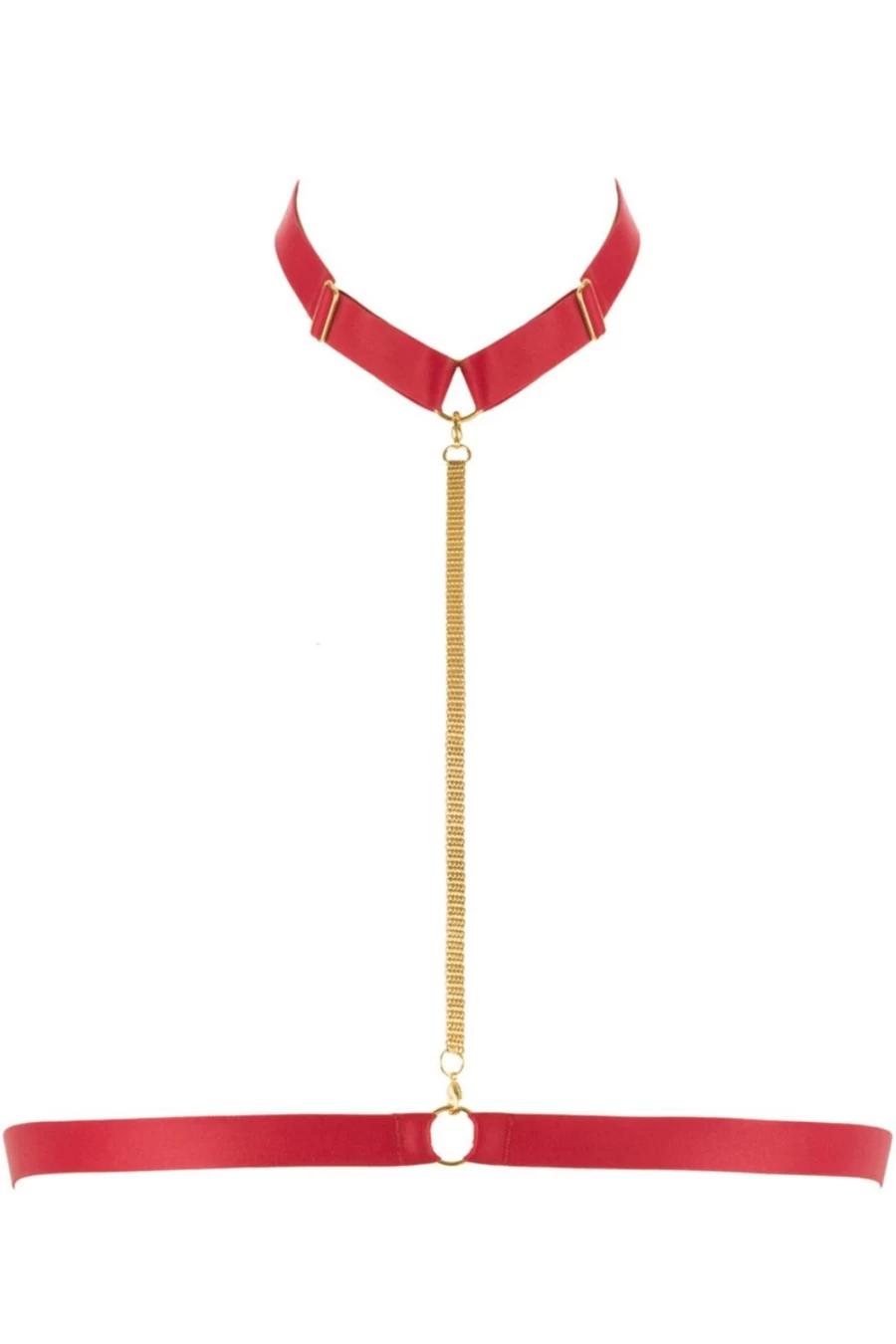 Maison Close Red Tapage Nocturne Harness - BDSM Bondage Gear for Adults