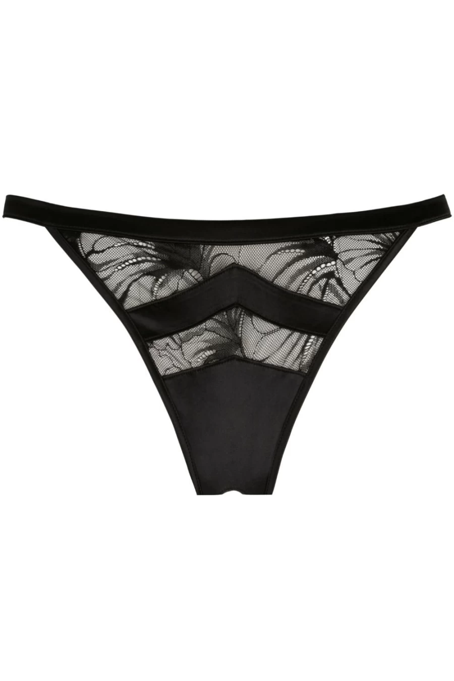 Atelier Amour Nuit A Broadway Open Brief Black Lingerie Set