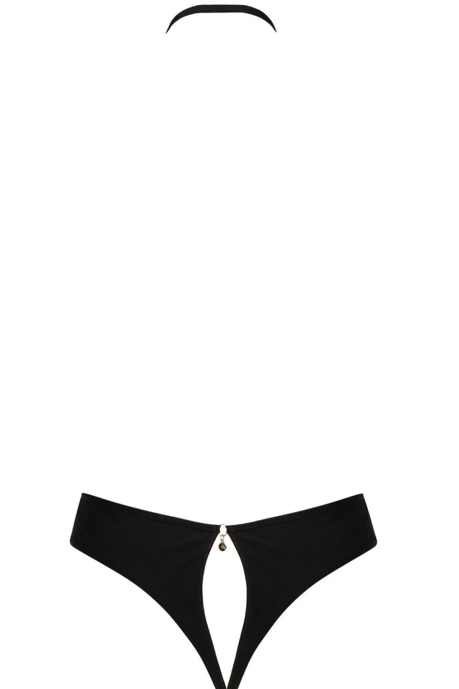 Atelier Amour Apres Minuit Harness Bodysuit in Nude & Black - Lingerie Corset Teddy