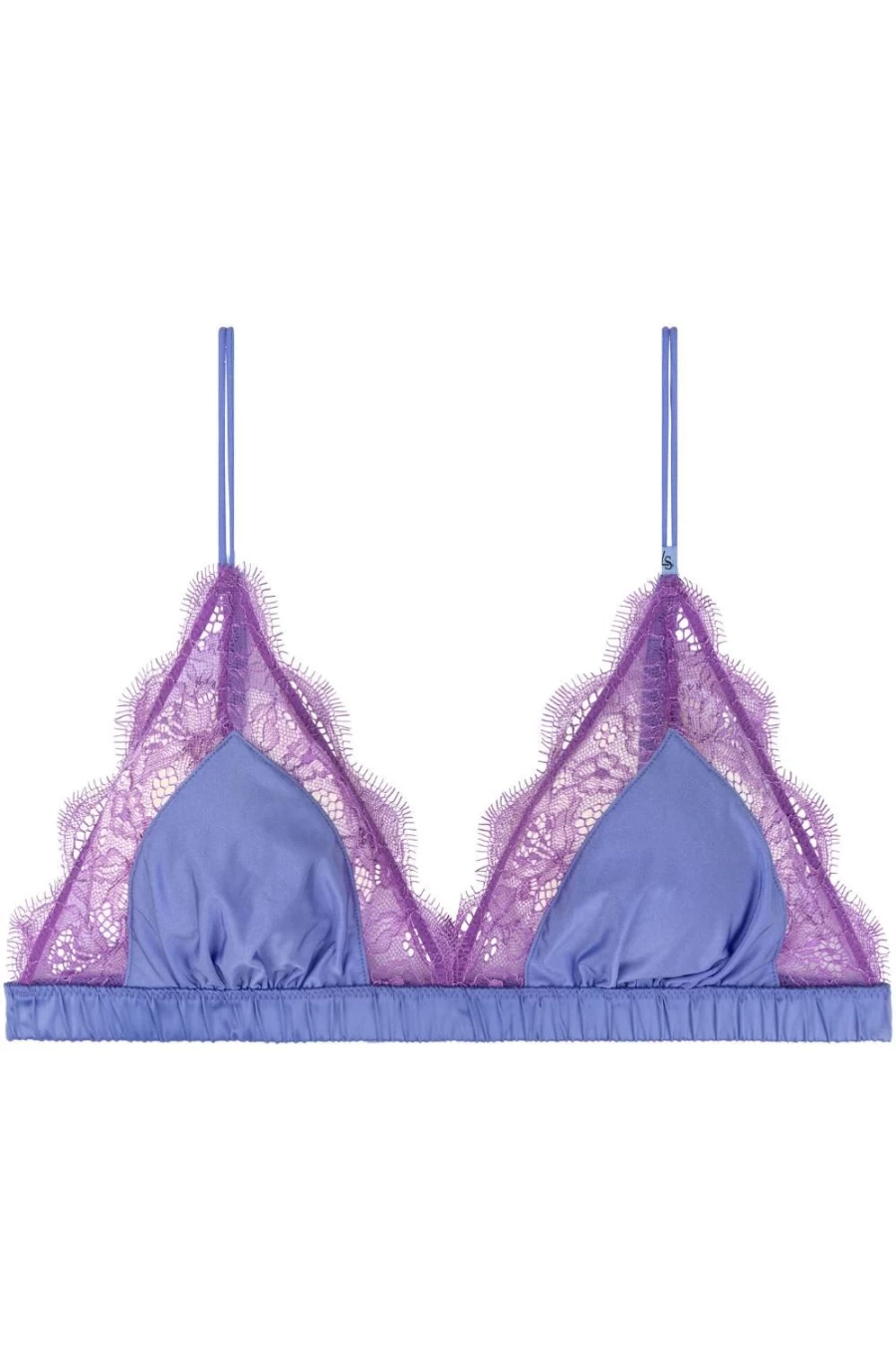 Love Stories Purple Lace Unpadded Triangle Bralette - Romantic & Comfortable Bralette for Women