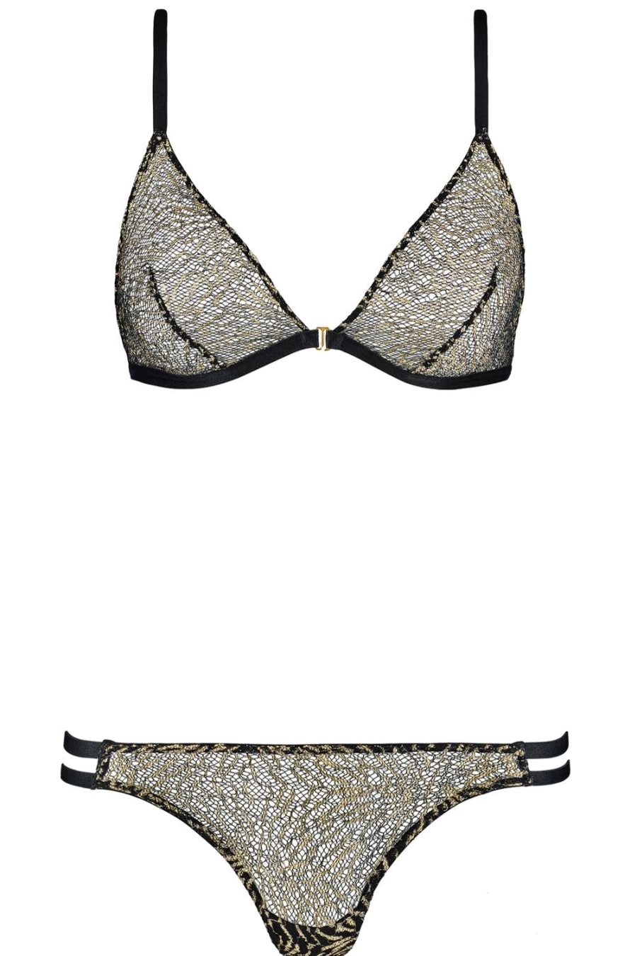 Aubade Nuit Sauvage Lingerie Set - Fireworks Triangle Bra & Tanga Bralette