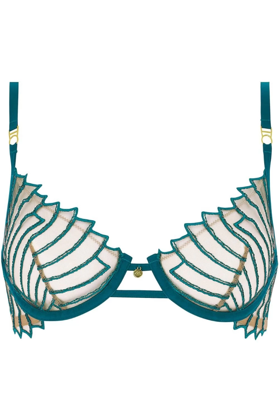 Atelier Amour Cosmic Dream Half Cup Bra in Lagoon - Supportive & Stylish Lingerie
