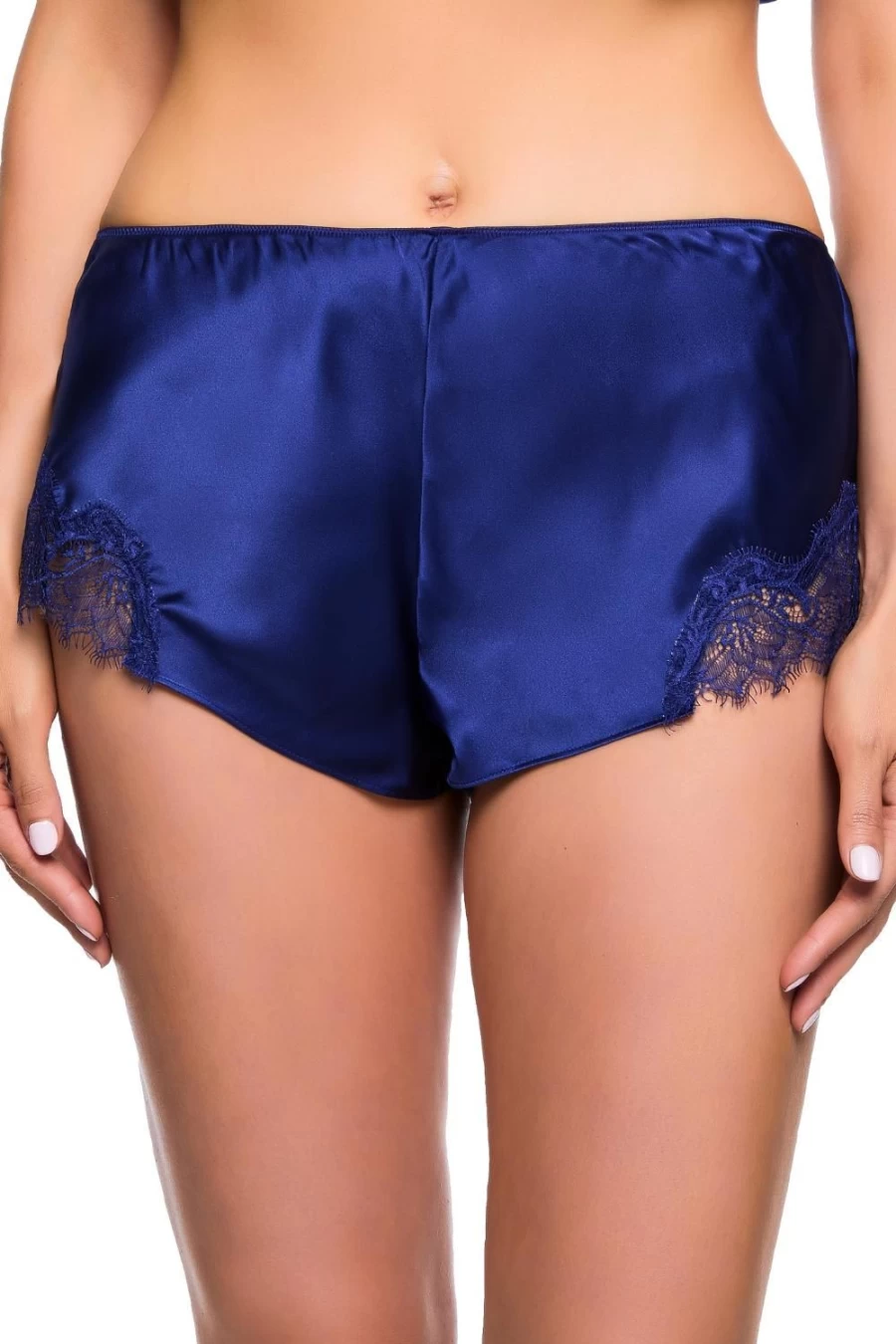 Sainted Sisters Scarlett Silk French Knicker in Midnight - Luxurious Women's Underwear