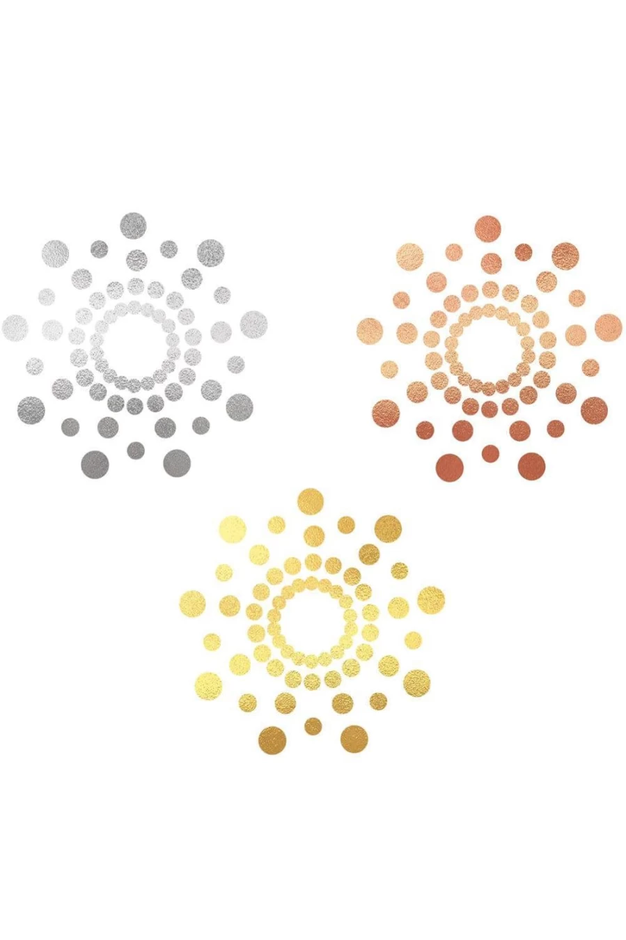 Bijoux Indiscrets Metallic Body Decorations - Silver, Gold, Copper Skin Adornments