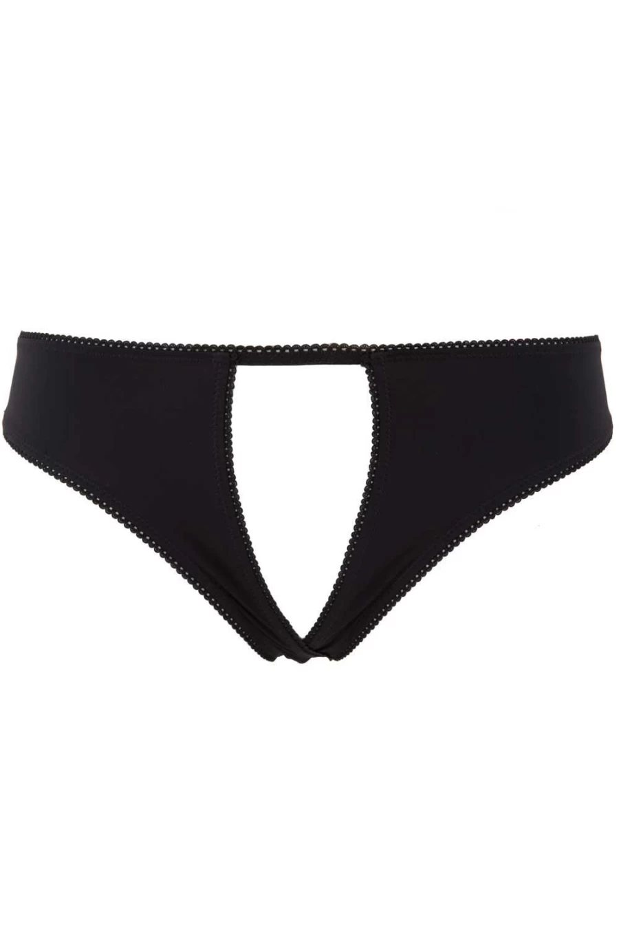 "Maison Close Le Petit Secret Open Brief Lingerie in Black"
