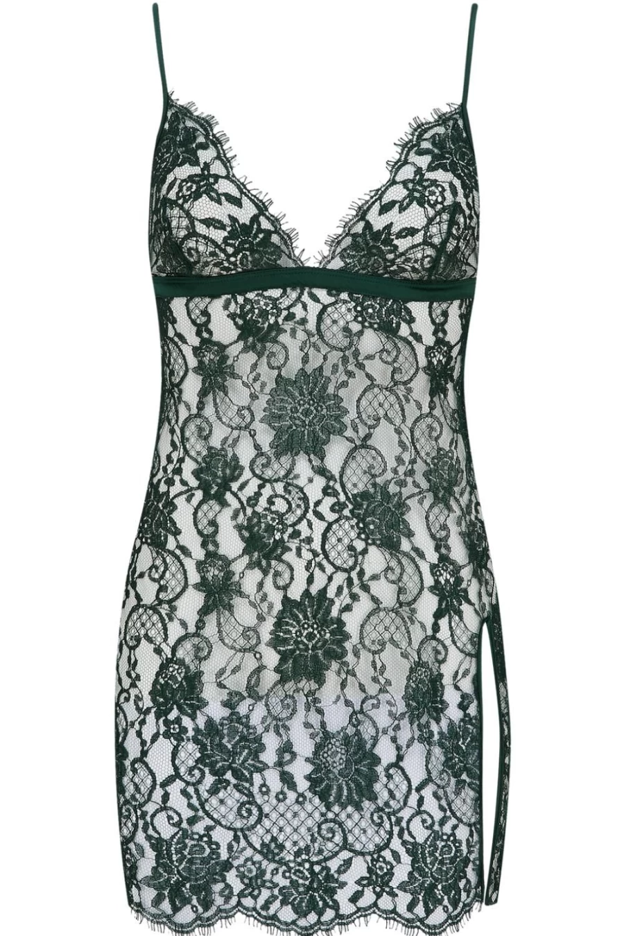 Coco de Mer Hera Slip in Deep Green - Luxurious Lingerie for Women