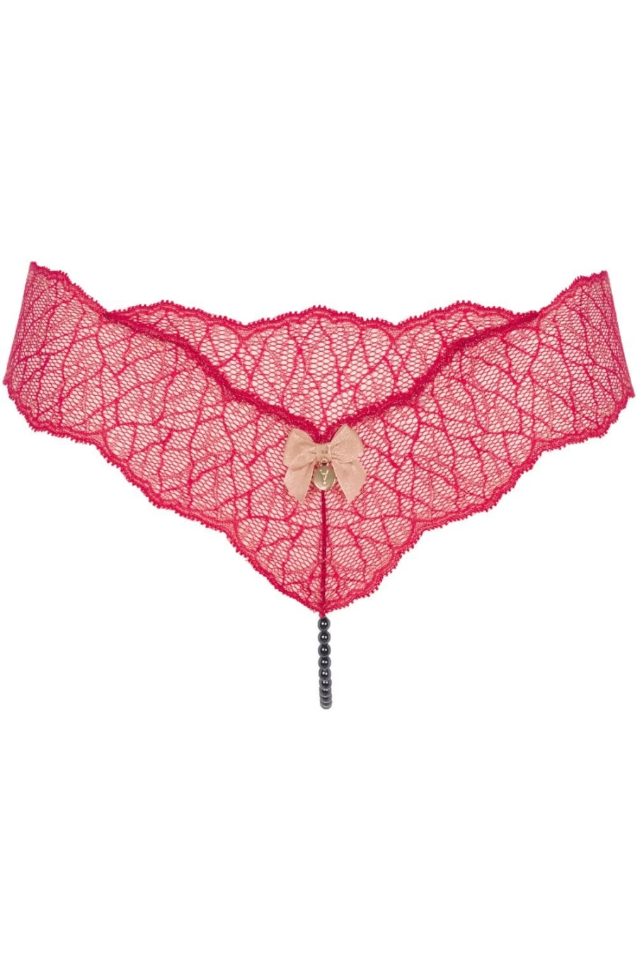 Bracli Red Single Pearl Thong - Sydney Dark Elegant G-String Underwear