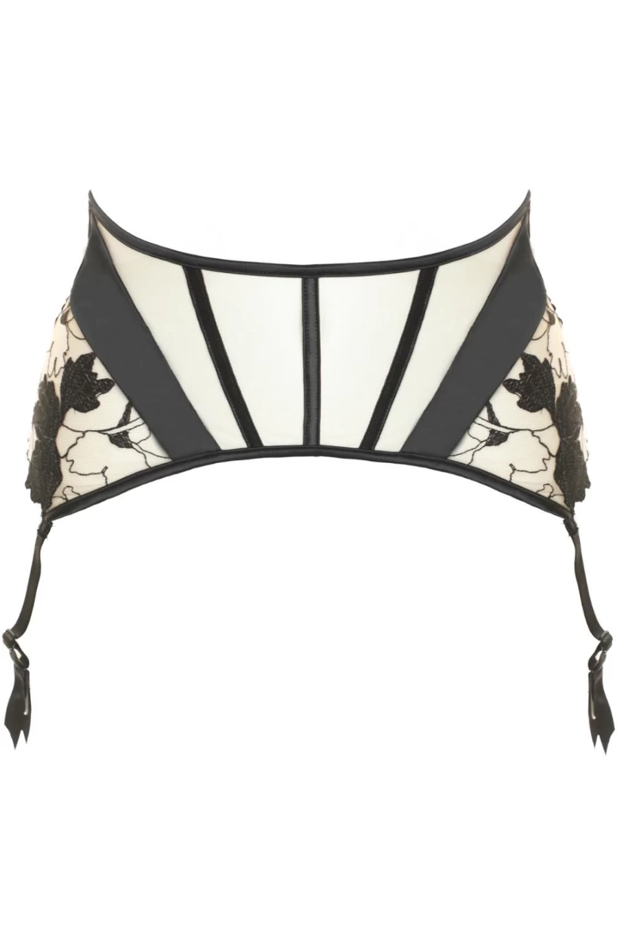 Prelude Black La Dolce Vita Suspender Belt - Elegant Garter Belt for Women