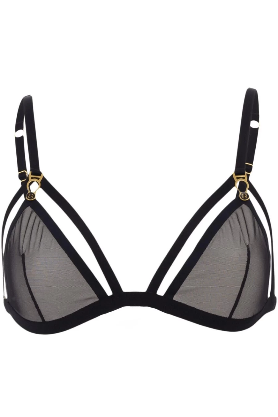 Atelier Amour Black Triangle Bra - Lightweight Comfort & Minimalist Design