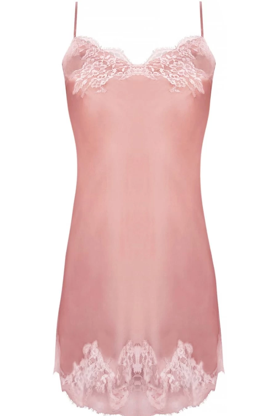 Lise Charmel Rose Silk Night Dress - Luxurious Splendeur Soie Sleepwear for Women
