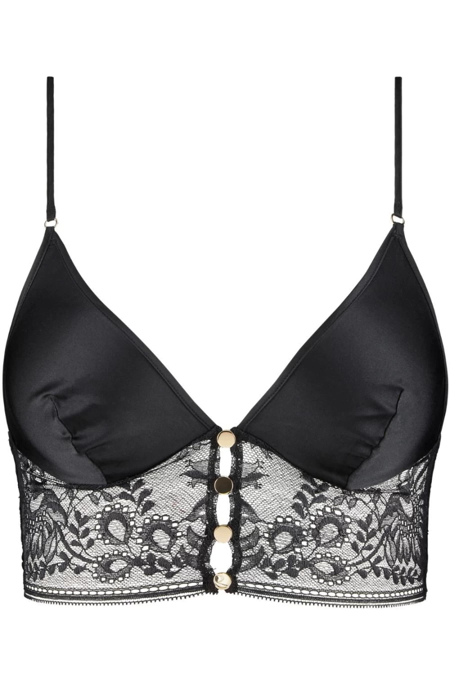 Aubade Midnight Whisper Black Triangle Bra - Elegant Lingerie for Women