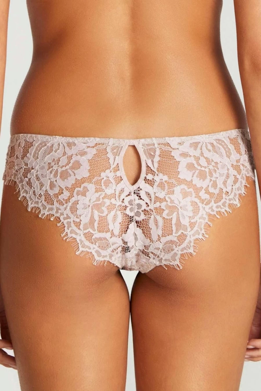 Coco de Mer Muse - Aurelia Open Knicker in Blush | Luxury Lingerie
