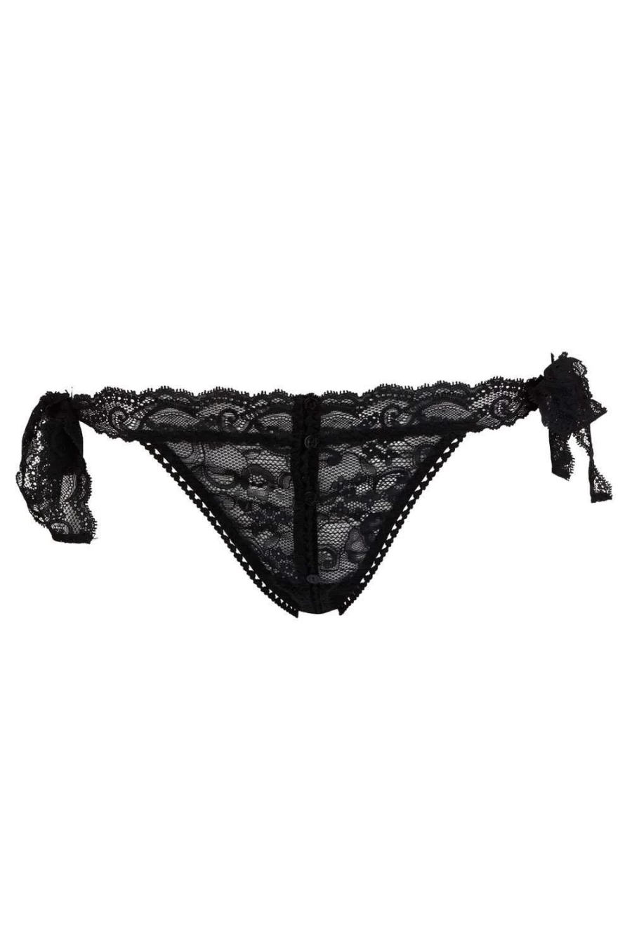 Aubade Black Openable Desire Brief Lingerie - Boites A Desir
