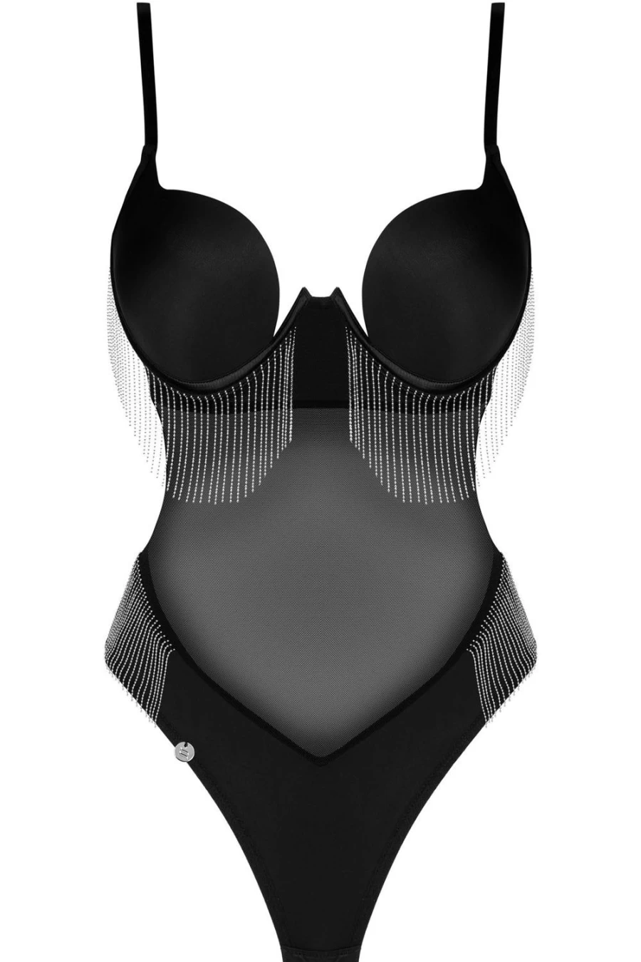 Obsessive Black Milladis Bodysuit - Stylish & Comfortable Women's Bodysuit