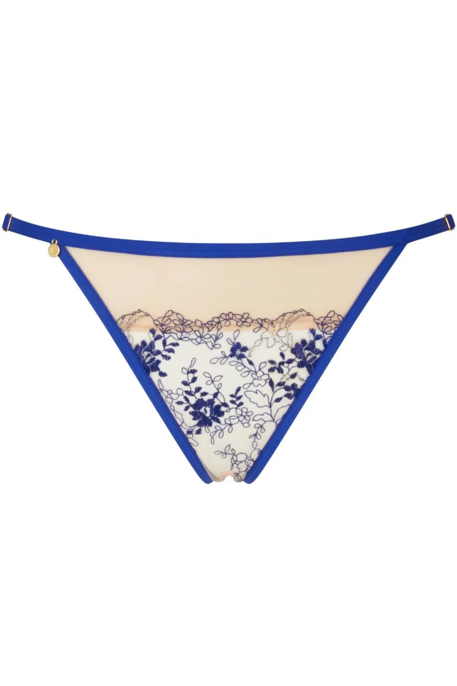 Atelier Amour Apres Minuit Open Brief Lingerie Set - Nude & Ink Color