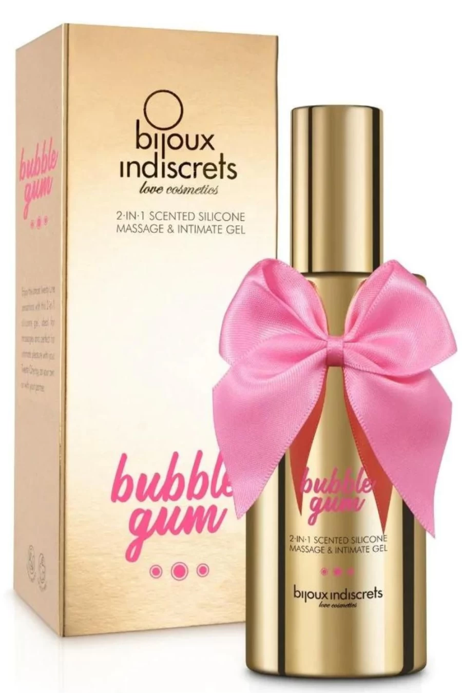 Bijoux Indiscrets Gold Edition Bubblegum Massage Gel - Intimate & Sensual Lubricant
