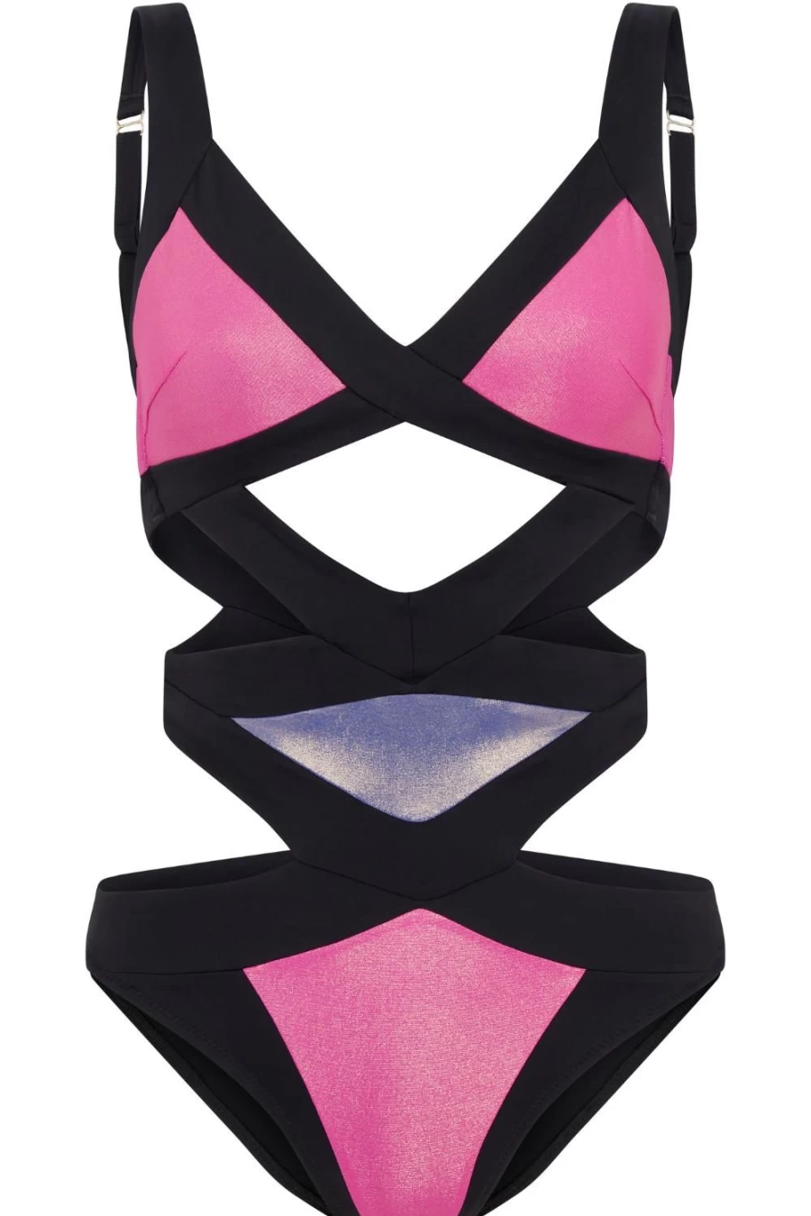 Agent Provocateur Mazzy Swimsuit - Pink & Cobalt Bikini for Women, Luxury High-Cut Swimwear