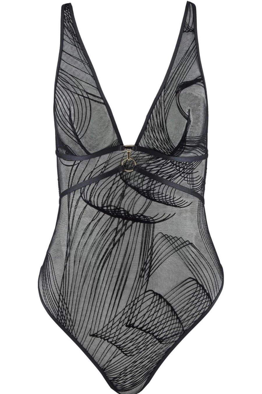Aubade Black Heat Wave Thong Bodysuit - Lingerie for Women