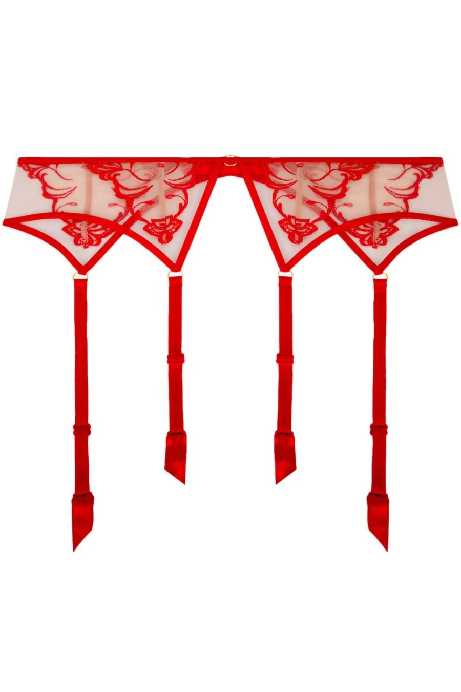 Lise Charmel Eblouissant Eros Suspender Belt in Nude Solaire - Luxury Lingerie Garter Belt
