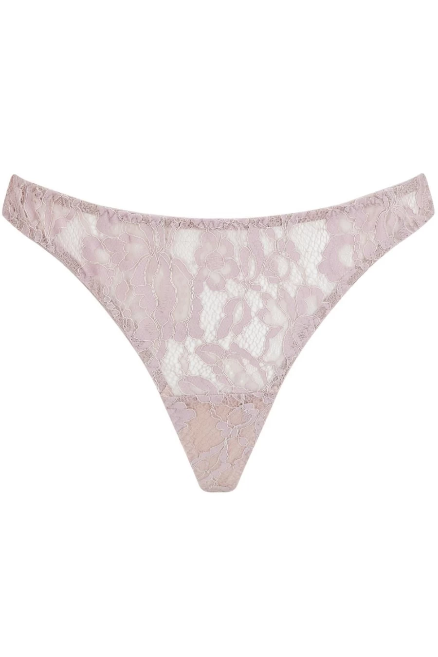 Coco de Mer Aurelia Skirted Thong Lingerie in Blush - Muse Collection