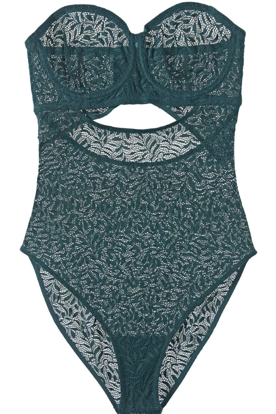 Else Cedar Green Acacia Underwired Bodysuit - Women's Lingerie Bodysuit