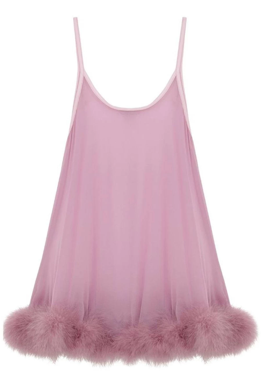Gilda & Pearl Diana Babydoll Lingerie in Boudoir Rose, Size S-M (UK 8-10)
