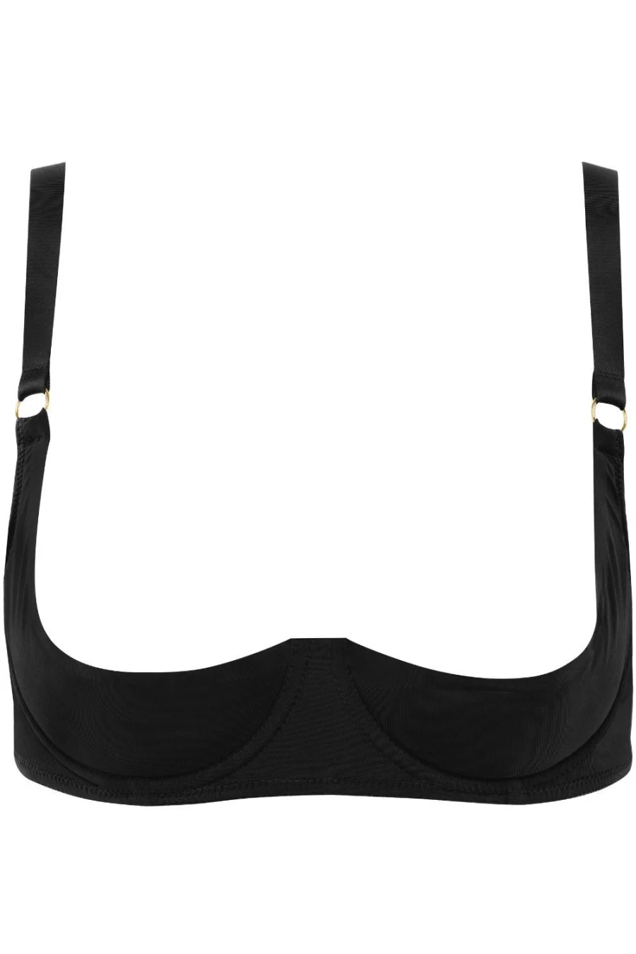 Maison Close Black Tapage Nocturne Quarter Cup Bra - Luxury Lingerie