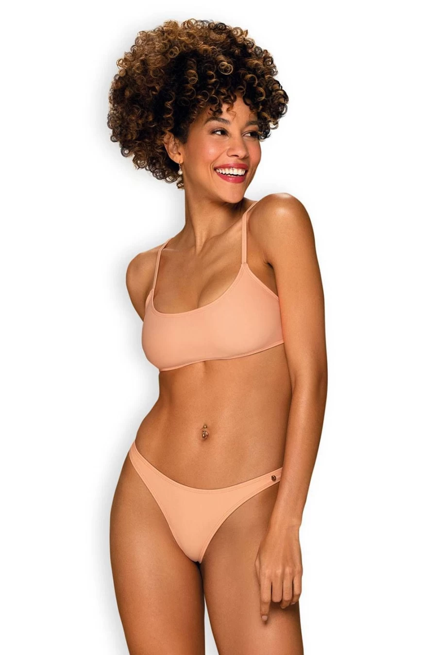 Obsessive Coral Mexico Beach Bikini - Women's Swimwear Two Piece Set