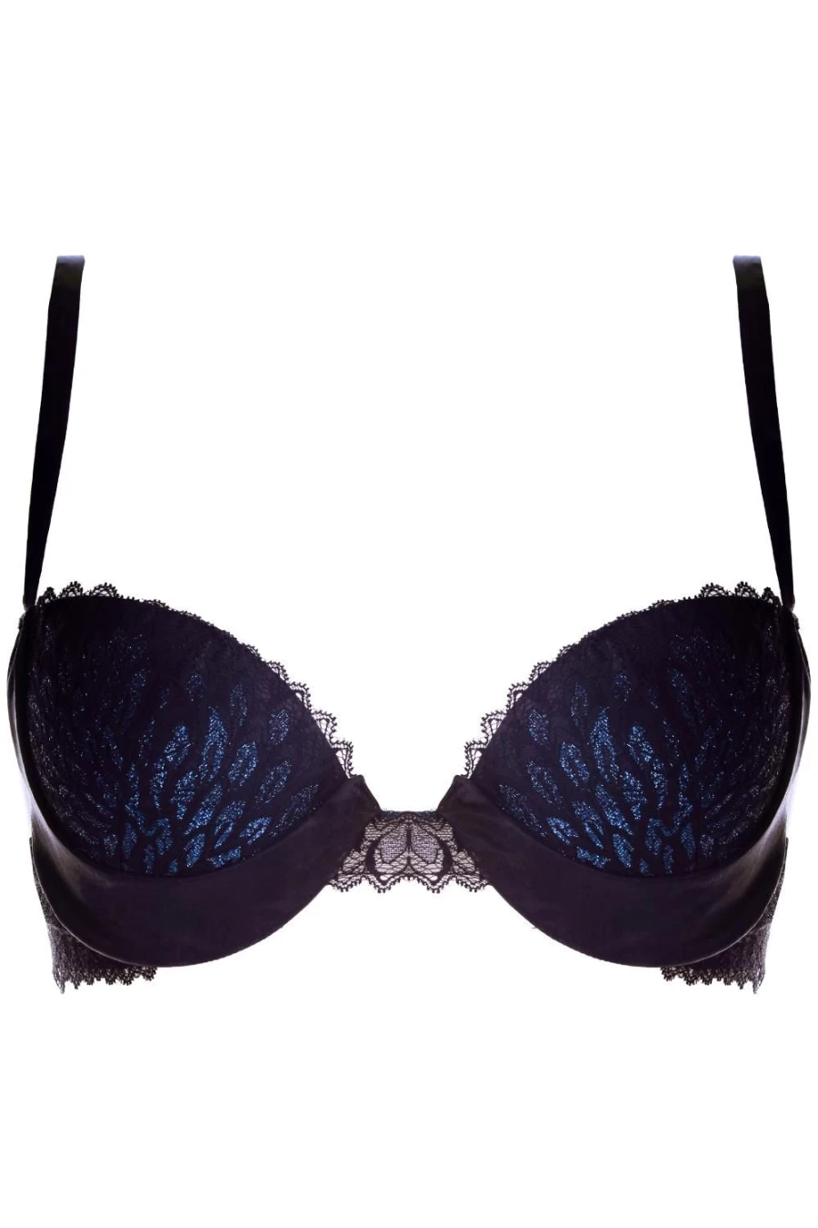 Prelude Black All About Eve Push Up Bra - Lift & Support Lace Underwear