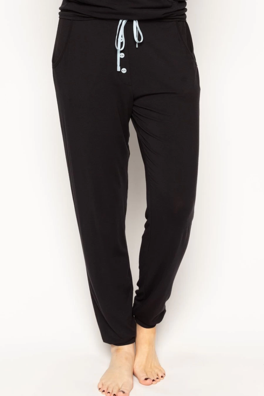 Cyberjammies Black Beth Jersey Pants - Comfortable Lounge Wear for Women