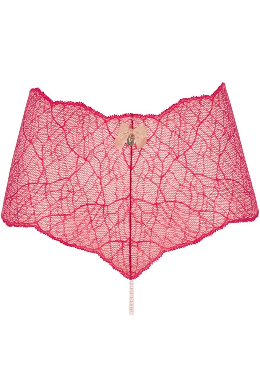 Bracli Women's Red Sydney Pearl Panty - Elegant Lace Underwear
