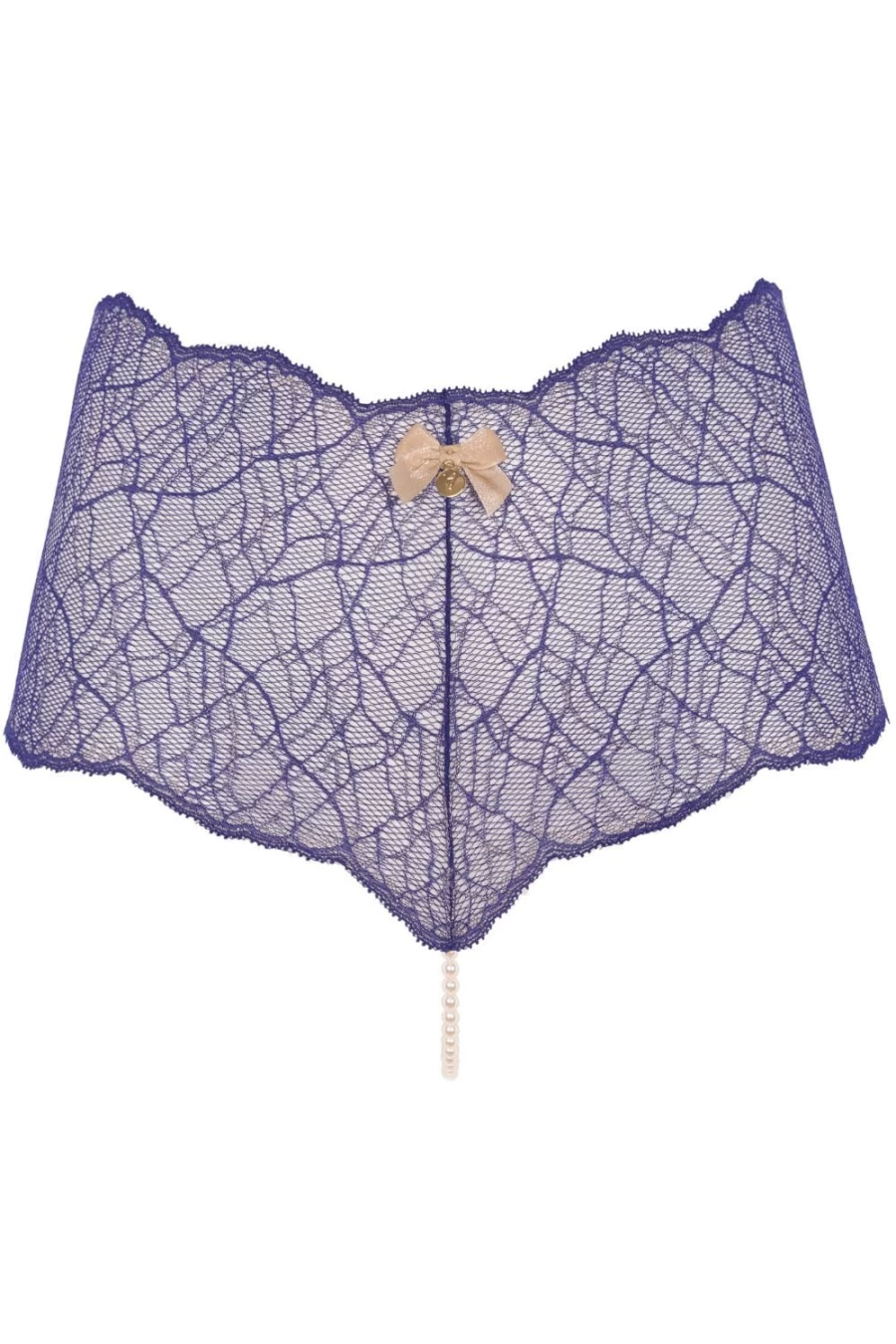 Bracli Women's Blue Sydney Pearl Panty - Elegant Lace Underwear Comfortable Fit