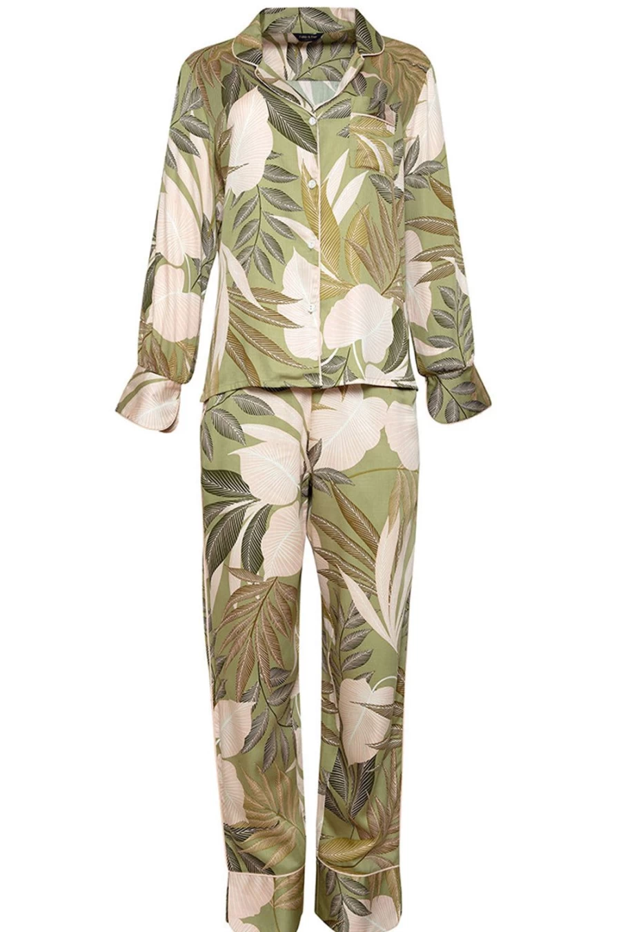 Fable & Eve Richmond Leaf Print Multi-Color Pyjama Set - Floral Pajamas for Women