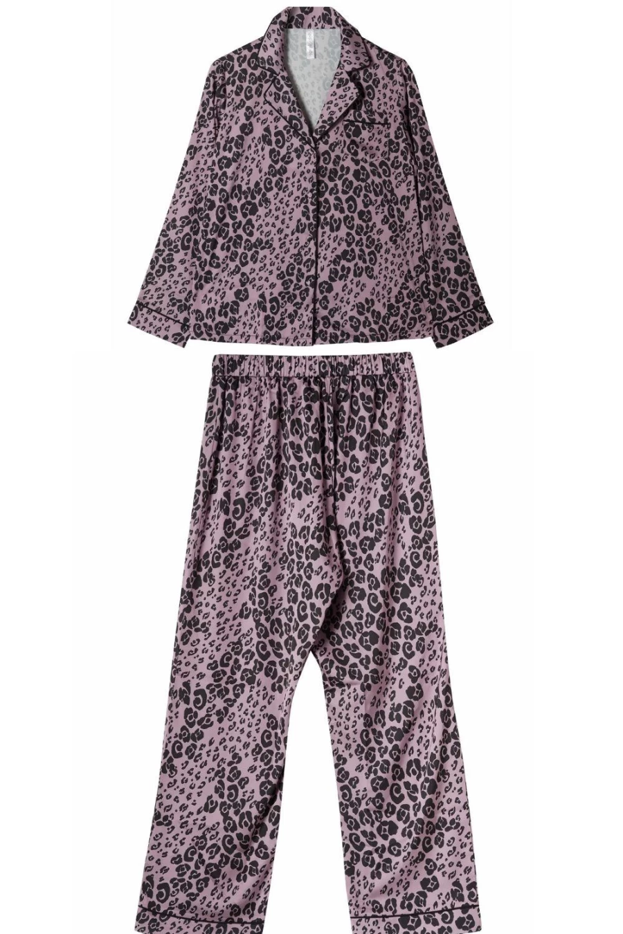 Wolf & Whistle Lilac Animal Print Pyjama Set - Kaylee Sleepwear