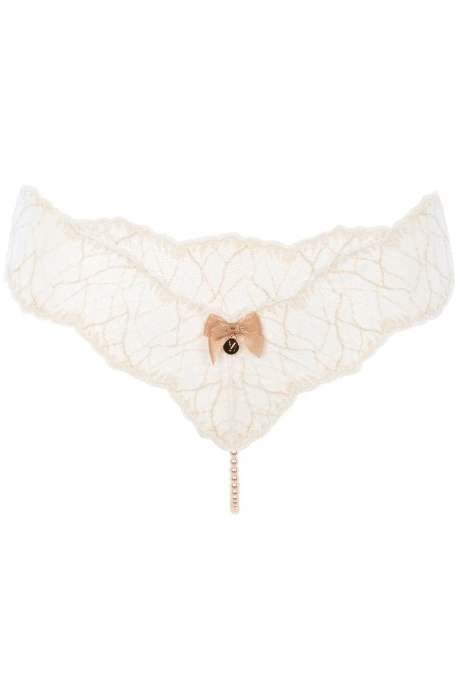 Bracli Ivory Sydney Single Pearl Thong Sandals - Elegant Women's Beach Flip Flops