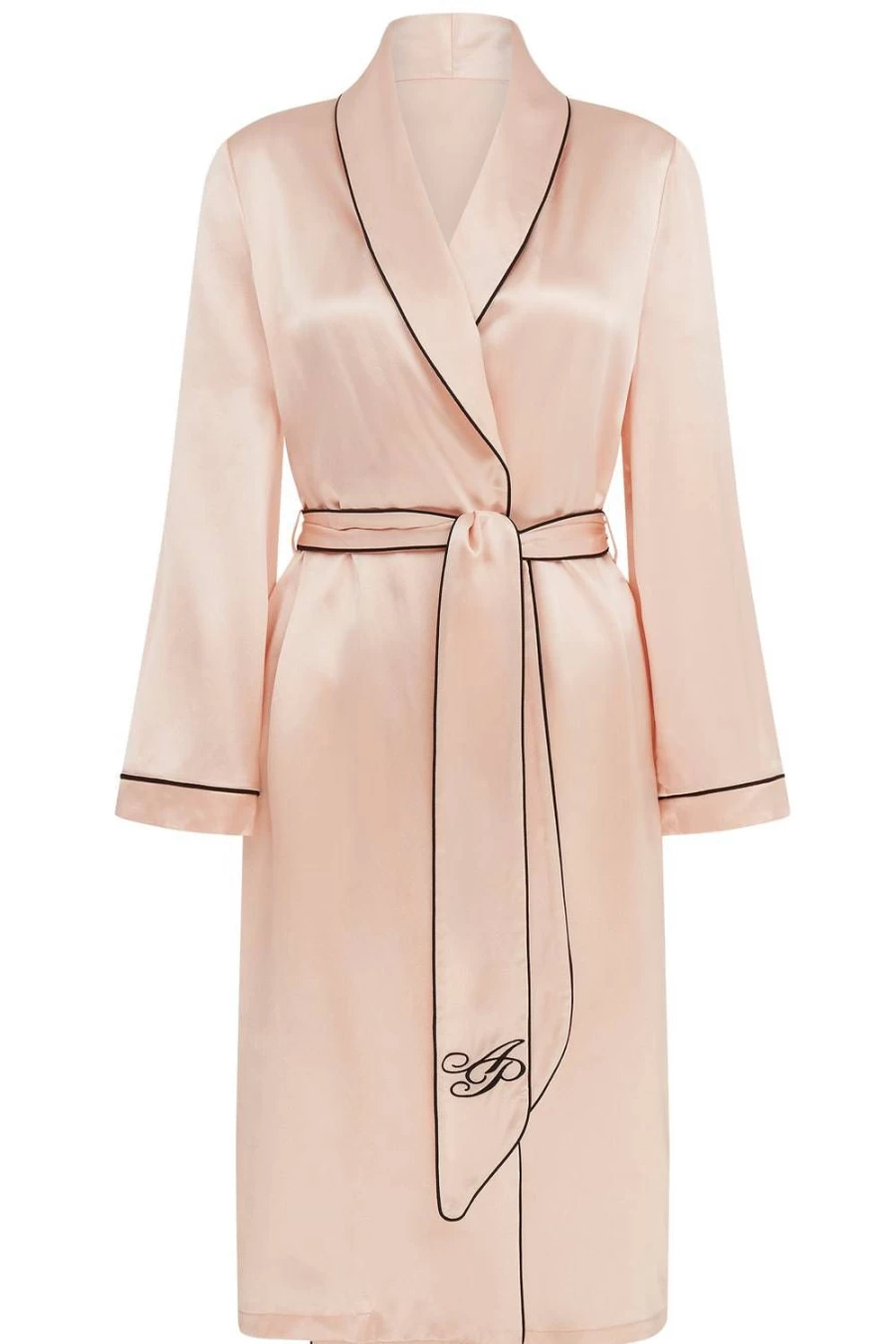 Agent Provocateur Pink Classic Silk Dressing Gown - Luxurious Women's Robe