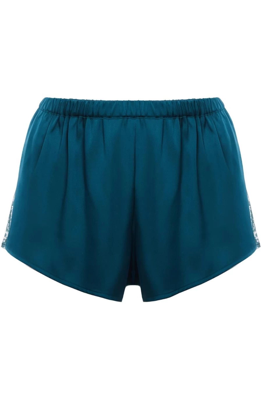 Simone Pérèle Satin Secrets Short in Cyan Blue - Luxurious Women's Lingerie