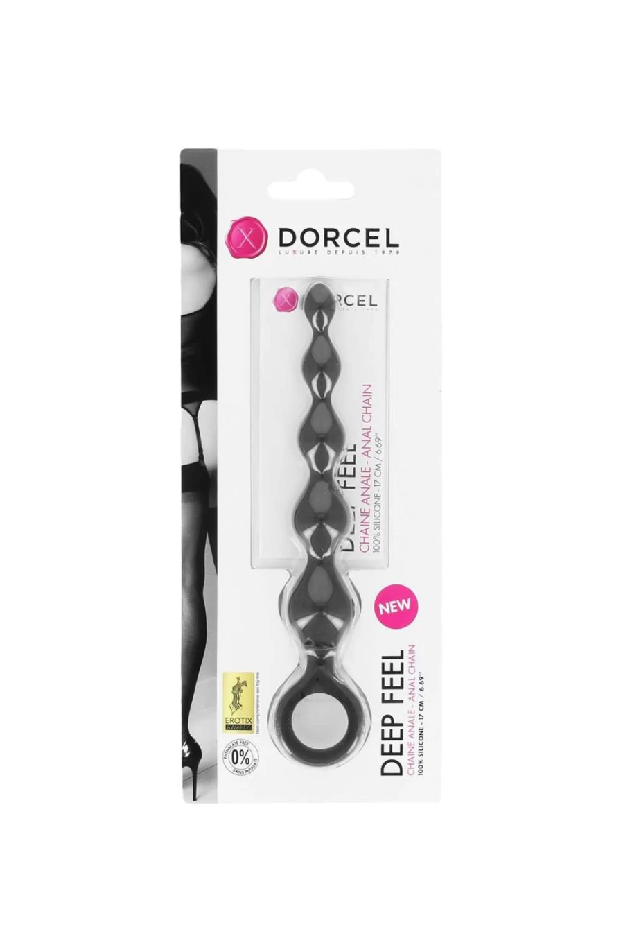 Dorcel Grey Anal Beads for Deep Sensual Pleasure - Premium Adult Toy
