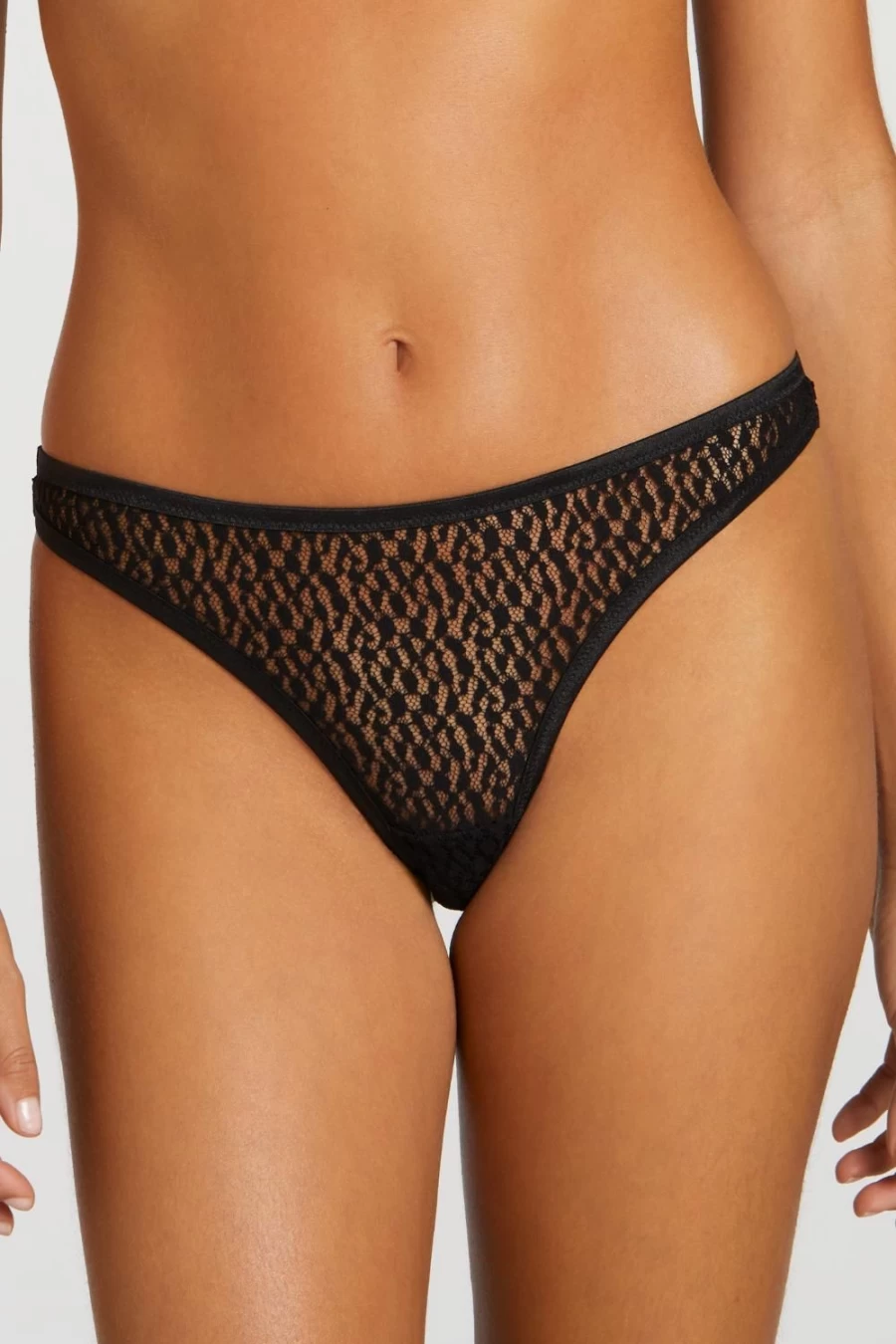 Coco de Mer Black Muse Lana Thong - Luxury Women's Lingerie